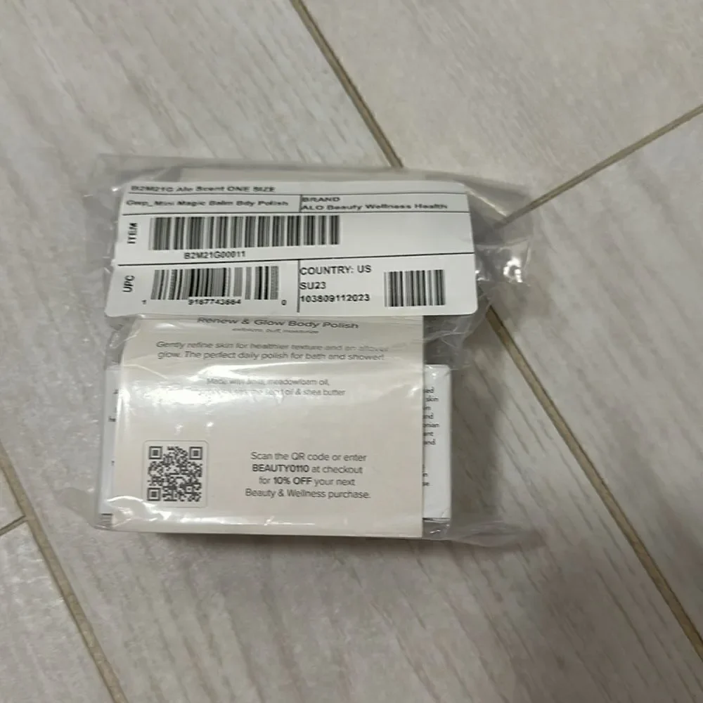 Alo NWT body polish and balm